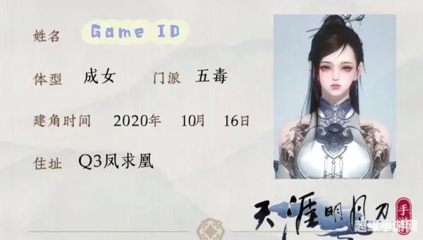 天涯明月刀江湖身份